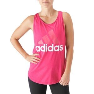 Adidas Tank Top Women's‎ Size Small Loose Fit Magenta Pink Racerback Training